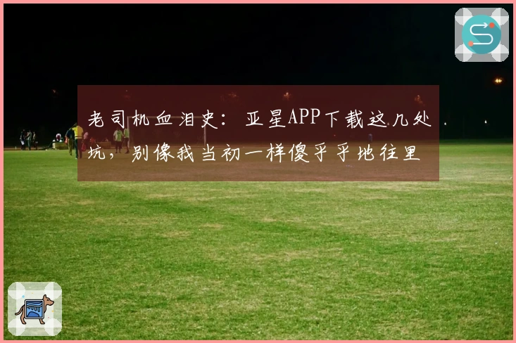 老司机血泪史：亚星APP下载这几处坑，别像我当初一样傻乎乎地往里跳